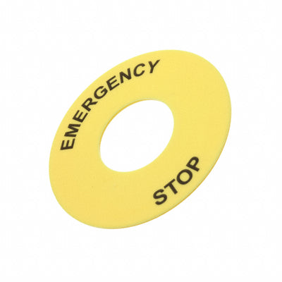 2LP41 by Altech Corporation - LEGEND PLATE 22 MM EMERGENCY STO