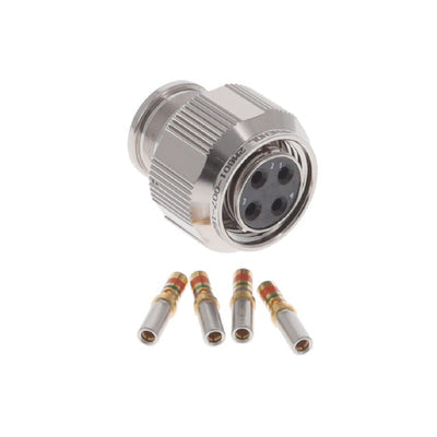 2M801-007-16M9-4SA by Amphenol Aerospace Operations - CONNECTOR PLUG FMALE 4POS GOLD CRIMP