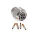 2M801-007-16M9-4SA by Amphenol Aerospace Operations - CONNECTOR PLUG FMALE 4POS GOLD CRIMP