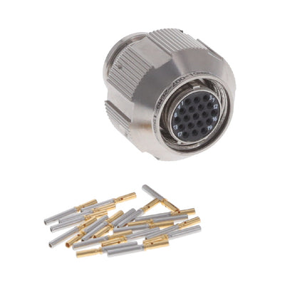 2M801-007-26M9-19SA by Amphenol Aerospace Operations - CONNECTOR PLUG FMALE 19POS GOLD CRIMP