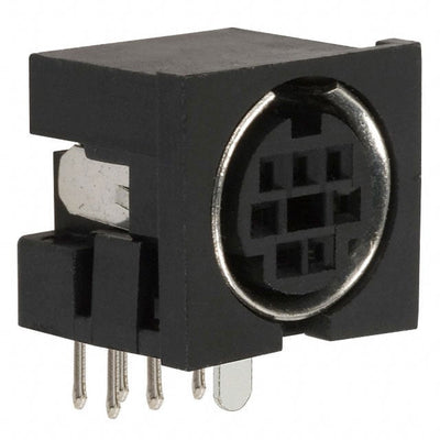 2MJ-0005A110 by Singatron Enterprises Co Ltd - CONNECTOR RECPT FMALE MINI DIN 7P SLDR