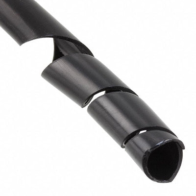 2N0C by HellermannTyton - SPIRAL WRAP 1/4"" X 100' BLACK