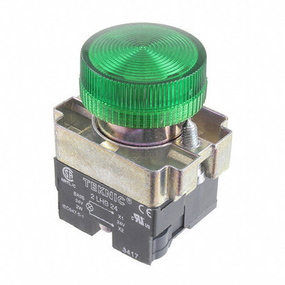2PLB3LB-024 by Altech Corporation - LED PANEL INDICATOR GRN 24V IP65