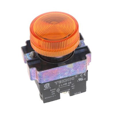 2PLB5LB-048 by Altech Corporation - PILOT LIGHT LED 22 MM AMBER 48 V