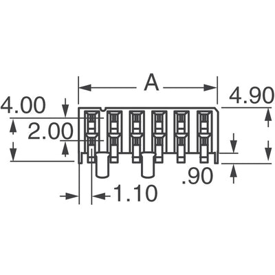 873681420 by Molex - CONNECTOR RECPT 14P 0.079 GOLD SMD R/A