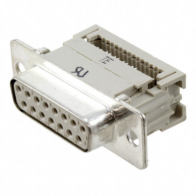 3-1393486-5 by TE Connectivity AMP Connectors - CONNECTOR D-SUB RCPT 15POS IDC