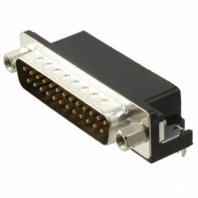 3-1634582-2 by TE Connectivity AMP Connectors - CONNECTOR D-SUB PLUG 25POS R/A SLDR