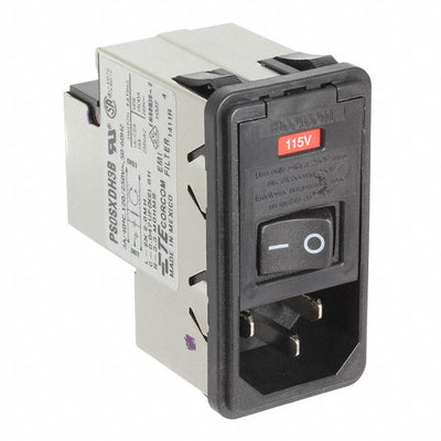 3-6609951-8 by TE Connectivity Corcom Filters - PWR ENT MOD RCPT IEC320-C14 PNL