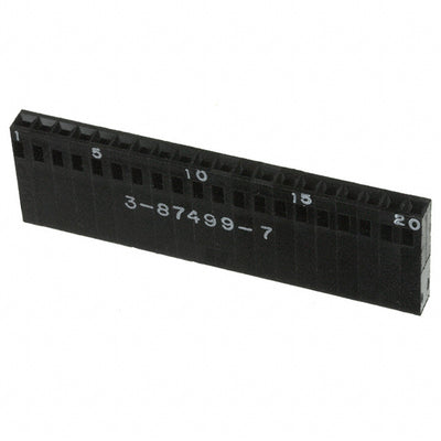 3-87499-7 by TE Connectivity AMP Connectors - CONNECTOR RECPT HSG 20POS 2.54MM