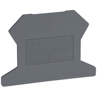 3001022 by Phoenix Contact - CONNECTOR TERM BLK END PLATE RAIL GRY