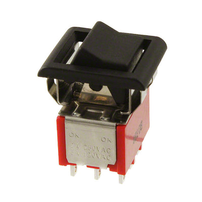 3003P1R6BLKM1QEBLK by E-Switch - ROCKER SWITCH 3PDT 5A 120V