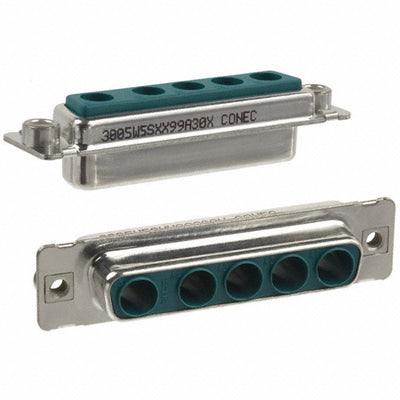 3005W5SXX99A30X by Conec - CONNECTOR D-SUB HOUSING RCPT 5POS