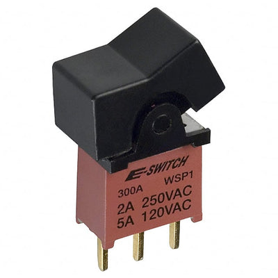 300AWSP1J1BLKM2RE by E-Switch - ROCKER SWITCH SPDT 0.4VA 20V