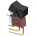300AWSP1J1BLKM7QE by E-Switch - ROCKER SWITCH SPDT 5A 120V