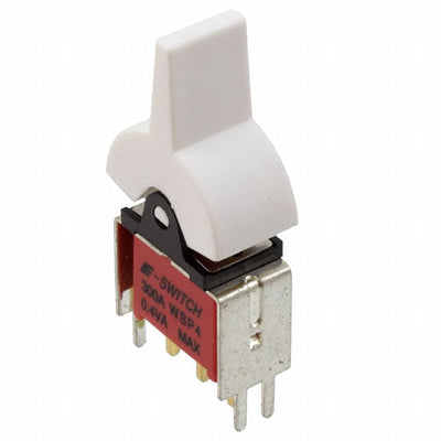 300AWSP4J2WHTVS2RE by E-Switch - ROCKER SWITCH SPDT 0.4VA 20V