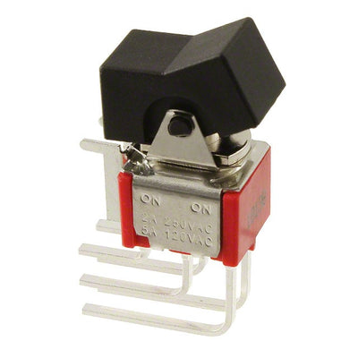 300DP1J1BLKM7QEIO by E-Switch - ROCKER SWITCH DPDT5A 120V