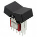 300DP3J3BLKVS2QE by E-Switch - ROCKER SWITCH DPDT5A 120V