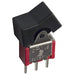 300SP1J1BLKM2QE by E-Switch - ROCKER SWITCH SPDT 5A 120V