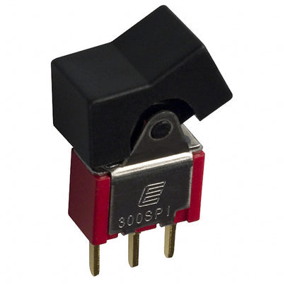 300SP1J1BLKM2RE by E-Switch - ROCKER SWITCH SPDT 0.4VA 20V
