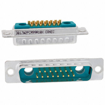 3017W2PCM99A10X by Conec - CONNECTOR D-SUB PLUG 17POS SLDR CUP