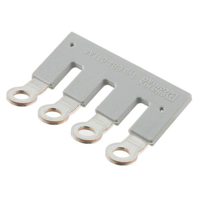 3026049 by Phoenix Contact - JUMPER TERM BLK 4POS RING