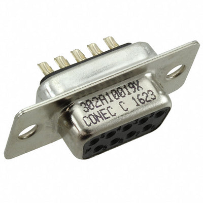 302A10019X by Conec - CONNECTOR D-SUB RCPT 9POS SLDR CUP