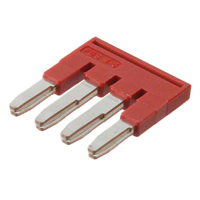 3030187 by Phoenix Contact - JUMPER TERM BLK 4POS FLAT PIN