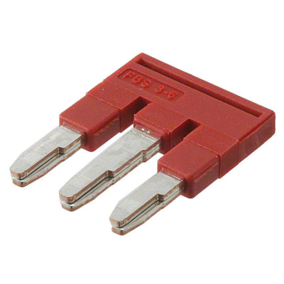 3030242 by Phoenix Contact - JUMPER TERM BLK 3POS FLAT PIN