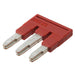 3030242 by Phoenix Contact - JUMPER TERM BLK 3POS FLAT PIN