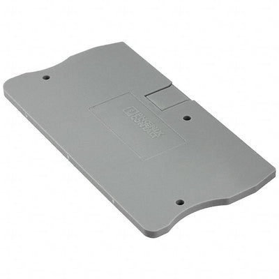 3030433 by Phoenix Contact - CONNECTOR TERM BLK END PLATE GRAY