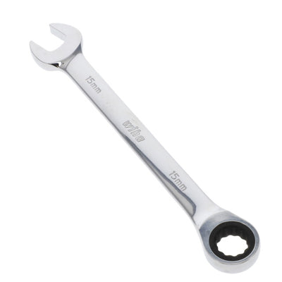 30315 by Wiha - COMBINATION RATCHET WRENCH 15MM
