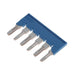 3032677 by Phoenix Contact - JUMPER TERM BLK 6POS FLAT PIN