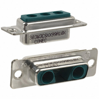 303W3CSXX99A10X by Conec - CONNECTOR D-SUB HOUSING RCPT 3POS