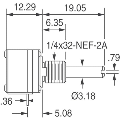 309NPC2.5MEG by Honeywell Sensing and Productivity Solutions - POT 2.5M OHM 1W CERMET LINEAR