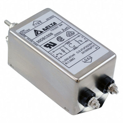 30DBCS5B by Delta Electronics - LINE FILTER 115/250VAC 30A CHASS