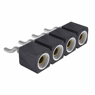 310-43-104-40-023000 by Mill-Max Manufacturing Corp. - CONNECTOR RECPT 4POS 0.1 GOLD SMD R/A