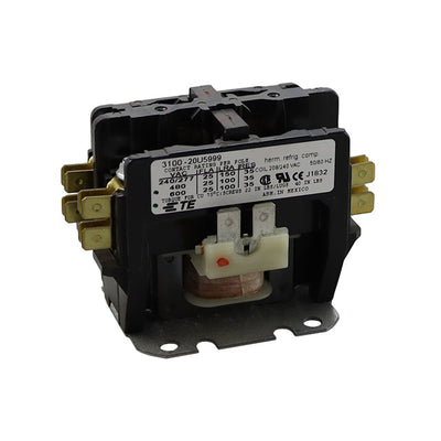 3100-20U5999 by TE Connectivity Potter & Brumfield Relays - RELAY CONTACTOR DPST 26A 240V