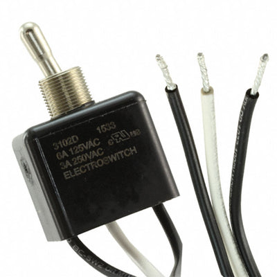 3102D by Electroswitch - SWITCH TOGGLE SPDT 6A 125V
