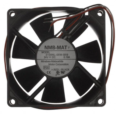 3108NL-05W-B59-P00 by NMB Technologies Corporation - FAN AXIAL 80X20MM 24VDC WIRE
