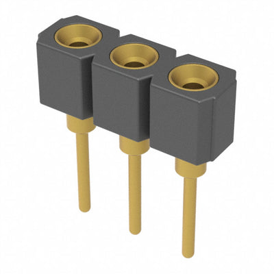 311-13-103-41-001000 by Mill-Max Manufacturing Corp. - CONNECTOR RECPT 3POS 0.1 GOLD PCB
