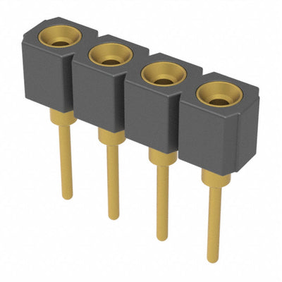 311-11-104-41-001000 by Mill-Max Manufacturing Corp. - CONNECTOR RECPT 4POS 0.1 GOLD PCB