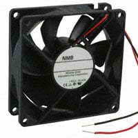 3110KL-04W-B40-D00 by NMB Technologies Corporation - FAN AXIAL 80X25MM 12VDC WIRE
