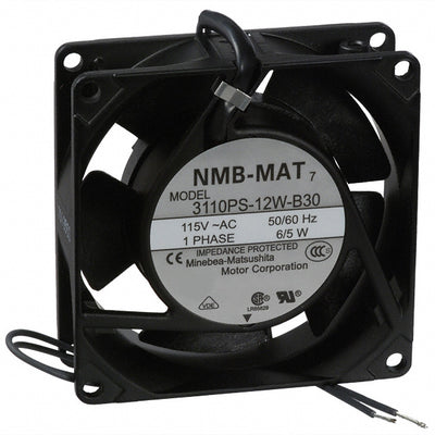 3110PS-12W-B30-A00 by NMB Technologies Corporation - FAN AXIAL 80X25MM 115VAC WIRE