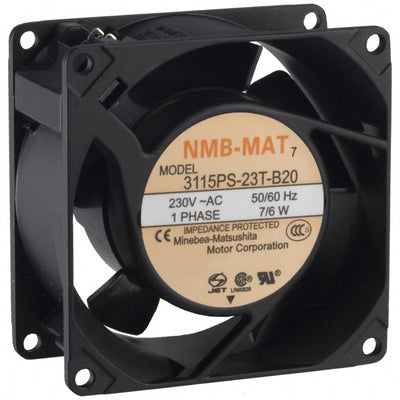 3115PS-23T-B20-A00 by NMB Technologies Corporation - FAN AXIAL 80X38MM 230VAC TERM