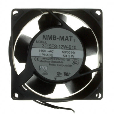 3115FS-12W-B10-A00 by NMB Technologies Corporation - FAN AXIAL 80X38MM 115VAC WIRE
