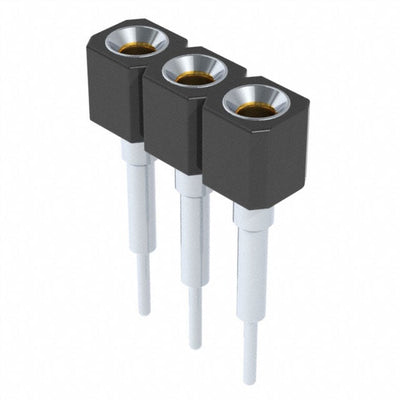 316-93-103-41-003000 by Mill-Max Manufacturing Corp. - CONNECTOR SOCKET 3POS 0.1 GOLD PCB