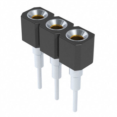 316-43-103-41-006000 by Mill-Max Manufacturing Corp. - CONNECTOR SOCKET 3POS 0.1 GOLD PCB