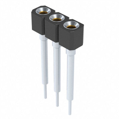 316-91-103-41-008000 by Mill-Max Manufacturing Corp. - CONNECTOR SOCKET 3POS 0.1 GOLD PCB