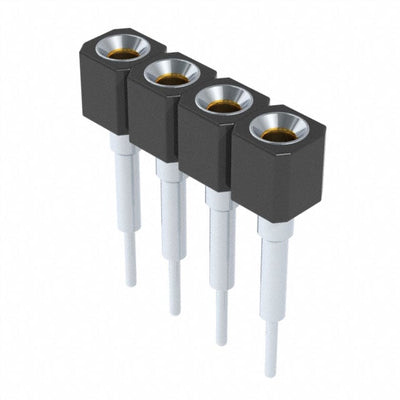 316-93-104-41-003000 by Mill-Max Manufacturing Corp. - CONNECTOR SOCKET 4POS 0.1 GOLD PCB