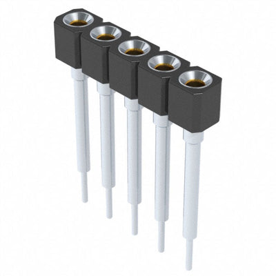 316-41-105-41-008000 by Mill-Max Manufacturing Corp. - CONNECTOR SOCKET 5POS 0.1 GOLD PCB